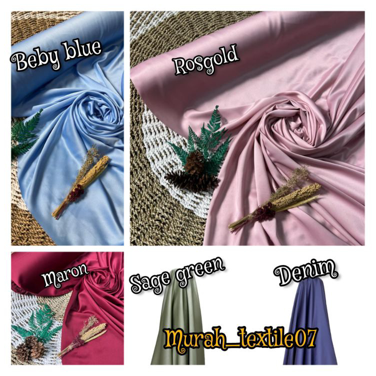 Diskon Kain Satin Roberto cavalli Original Premium/ ROBERTO CAVALLI/  harga 0,5m