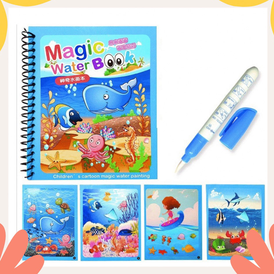 

Terkini Magic Water Book / buku mewarnai / Buku mewarnai ajaib / Buku mewarnai water doodle Harga Promo