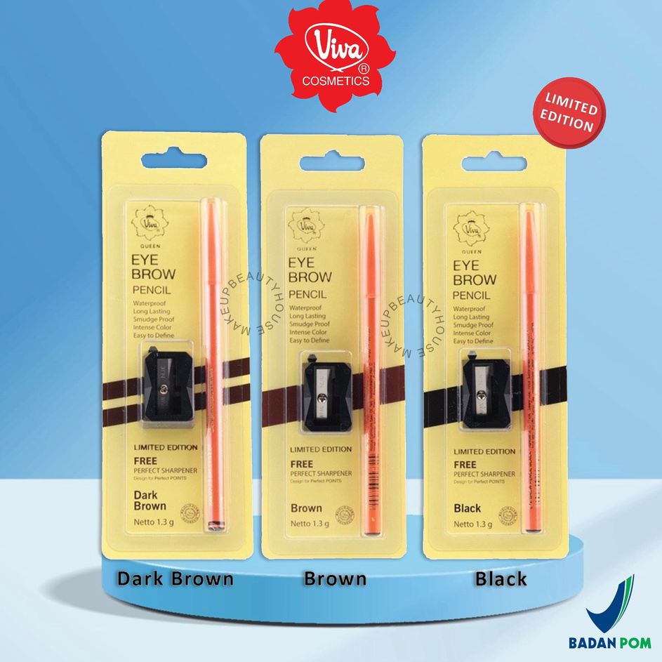 Grosir VIVA Queen Eyebrow Pencil Limited Edition 1.3g - Pensil Alis