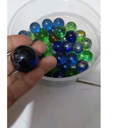 50 pcs Kelereng Metalik Bonus Kelereng Besar 1 pcs