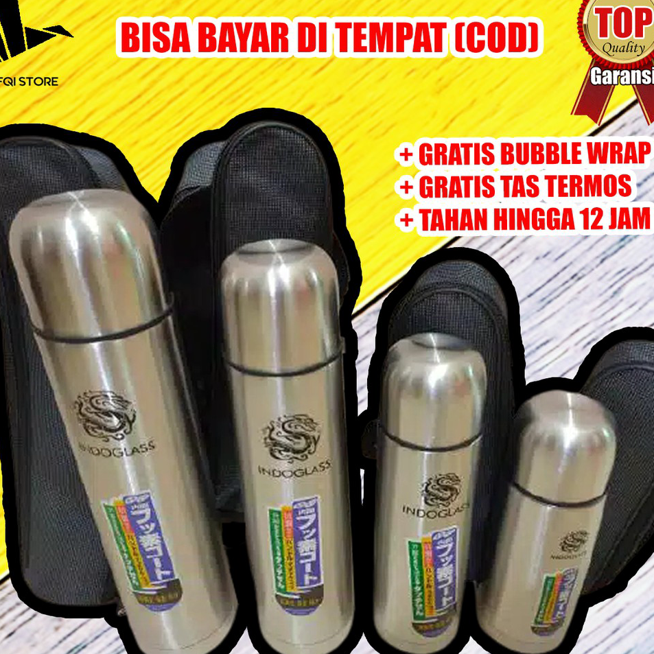 STAR TERMOS TREMOS STAINLESS STEEL 350 500 750 1000 ML FREE TAS TERMOS AIR PANAS ES KECIL MINI POLOS