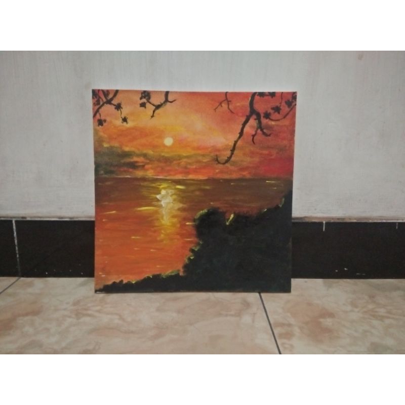 lukisan/kanvas/lukisan pemandangan