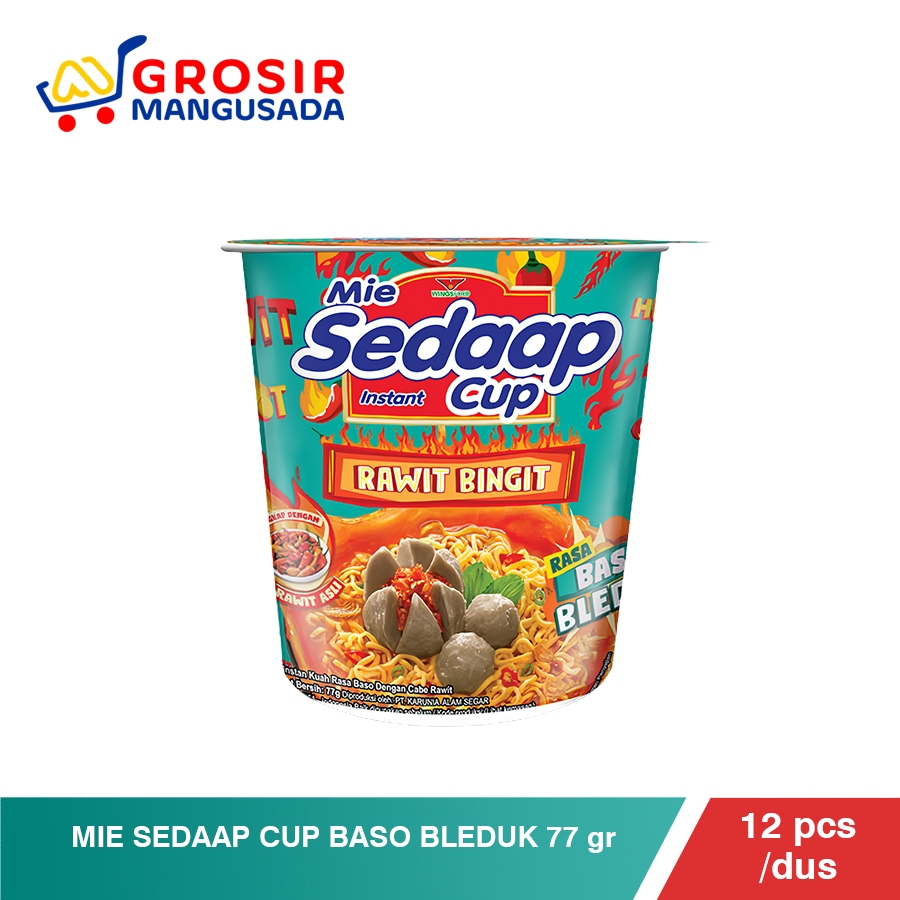 

Sedaap Cup Mie Instan Baso Bleduk 77 gr Harga Grosir 12 pcs Lebih Murah