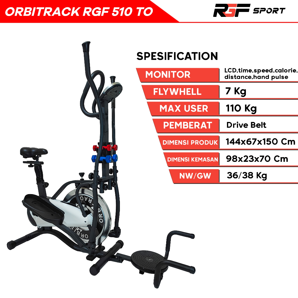 Alat Fitness Sepeda Orbitrack RGF SPORT - 510 OT