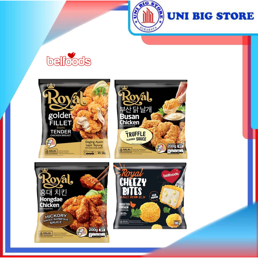 

Belfoods Royal Cheezy | Busan | Hongdae | Golden Fillet Ayam Chicken 250 gr
