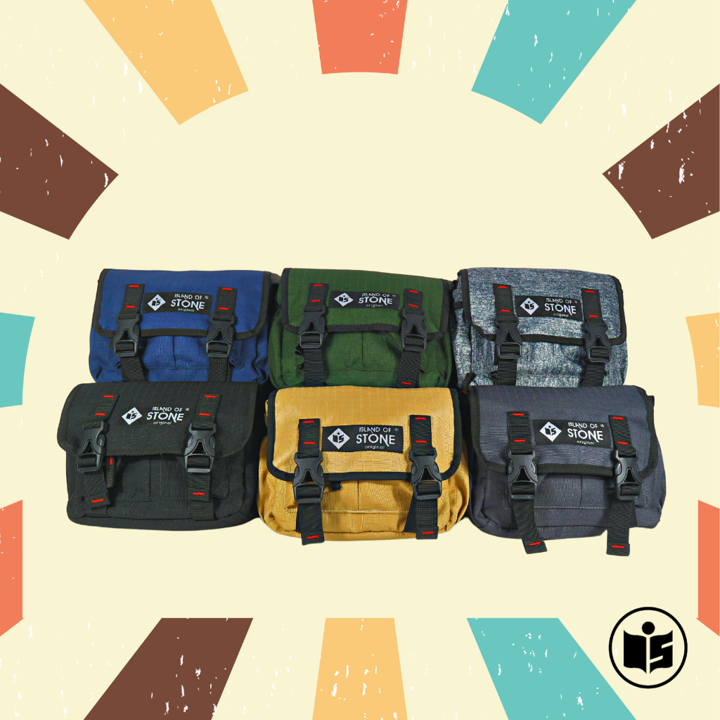 Tas Selempang Messenger Bag (KUDOK) Cordura - Island Of Stone