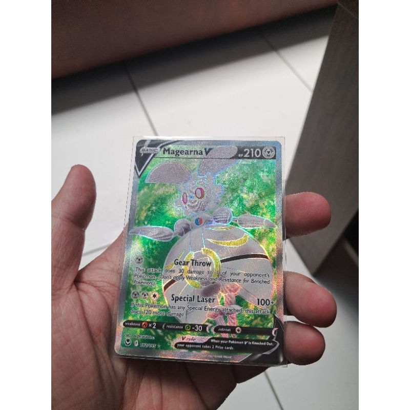 Kartu Card TCG Pokemon English Inggris Magearna V Full Art Holo