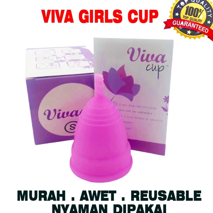 Laris Menstrual Cup / Silikon Cup untuk Menstruasi 3 warna Tampon Pengganti Pembalut Softex Wanita T