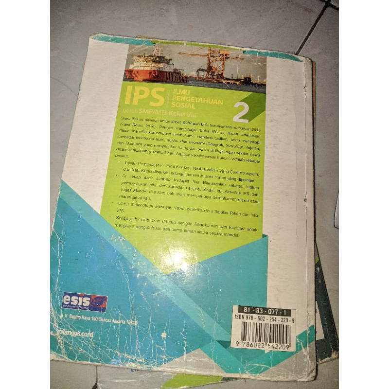 buku IPS kelas 8 penerbit Erlangga