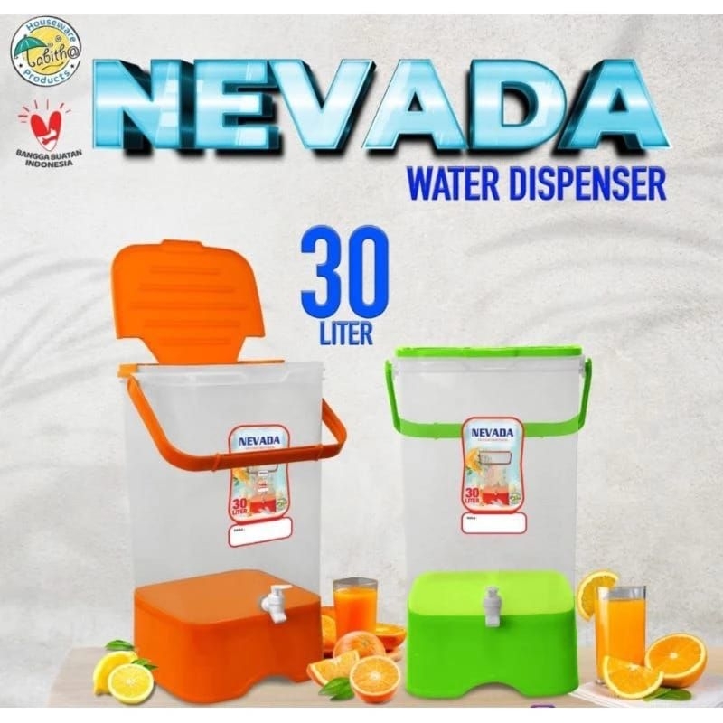 dispenser air nevada dispenser jus wadah minuman 30L jumbo tempat air plastik