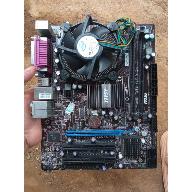 Motherboard Msi G41 Socket 775 Prosesor Core 2 quad Q6600 4 Core