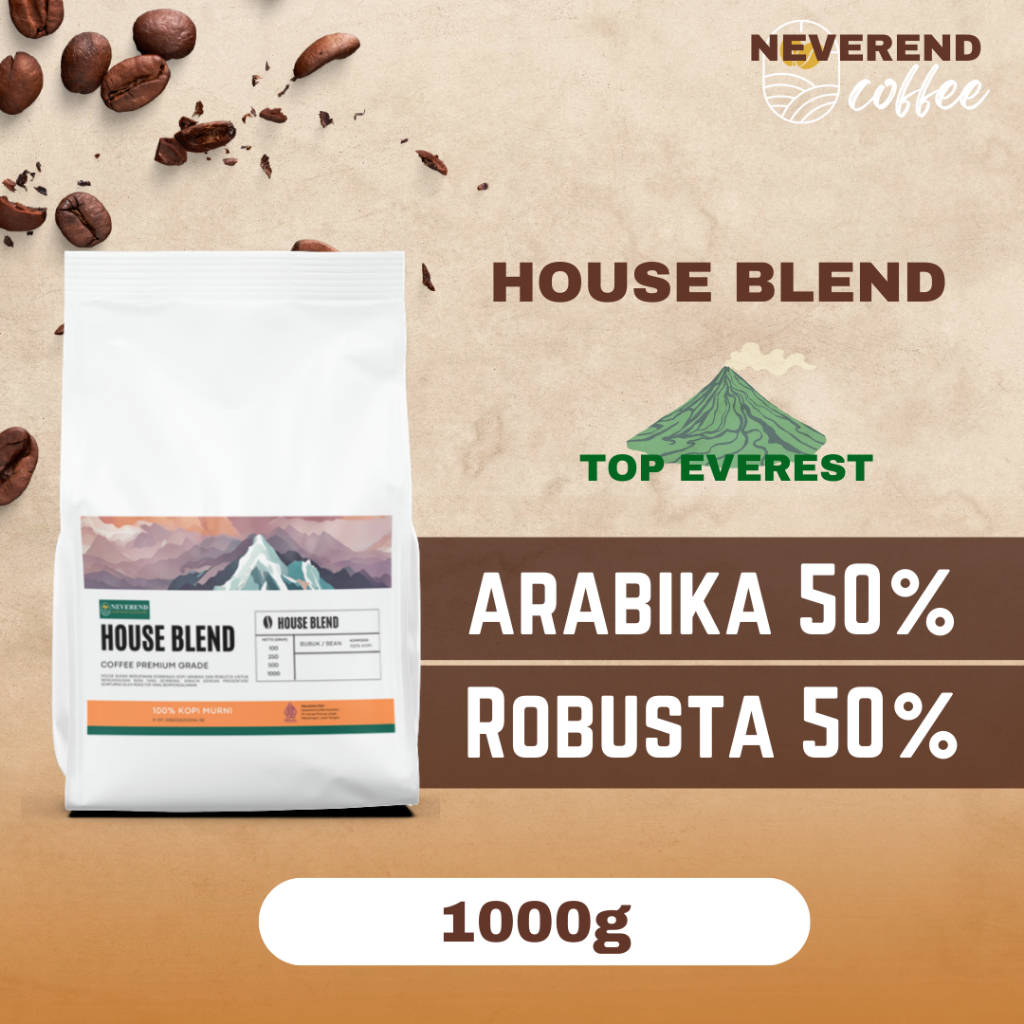 

Top Everest HOUSE BLEND 1kg Arabica 50% Robusta 50%