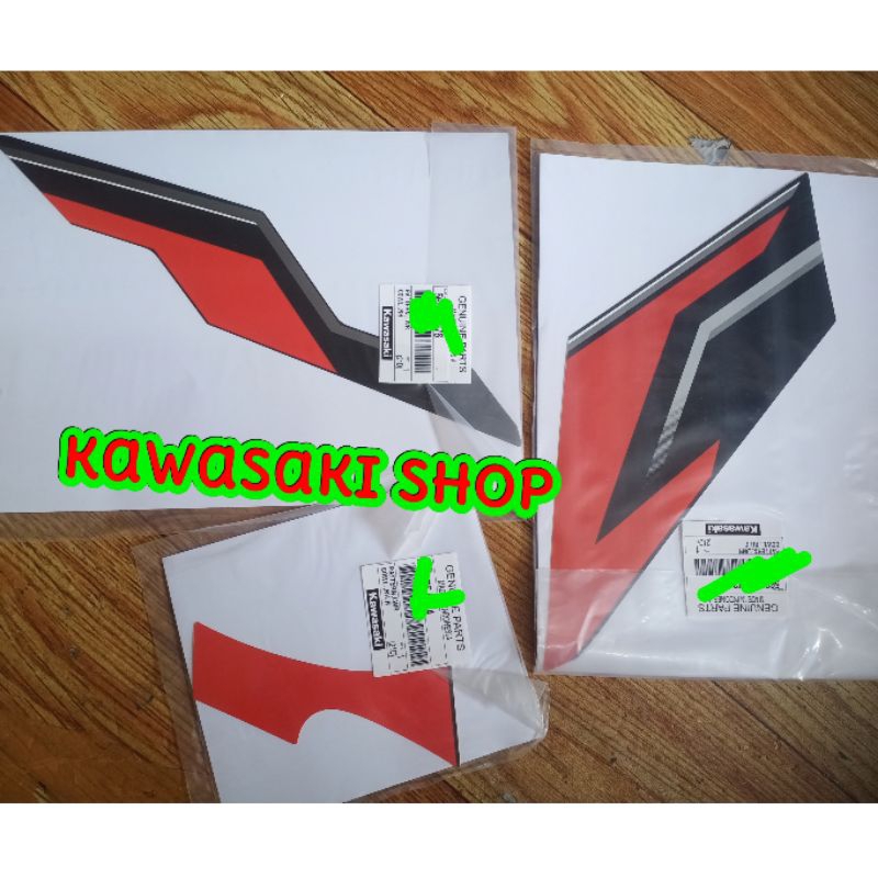 stiker striping ninja rr new orange 2015 original request customer