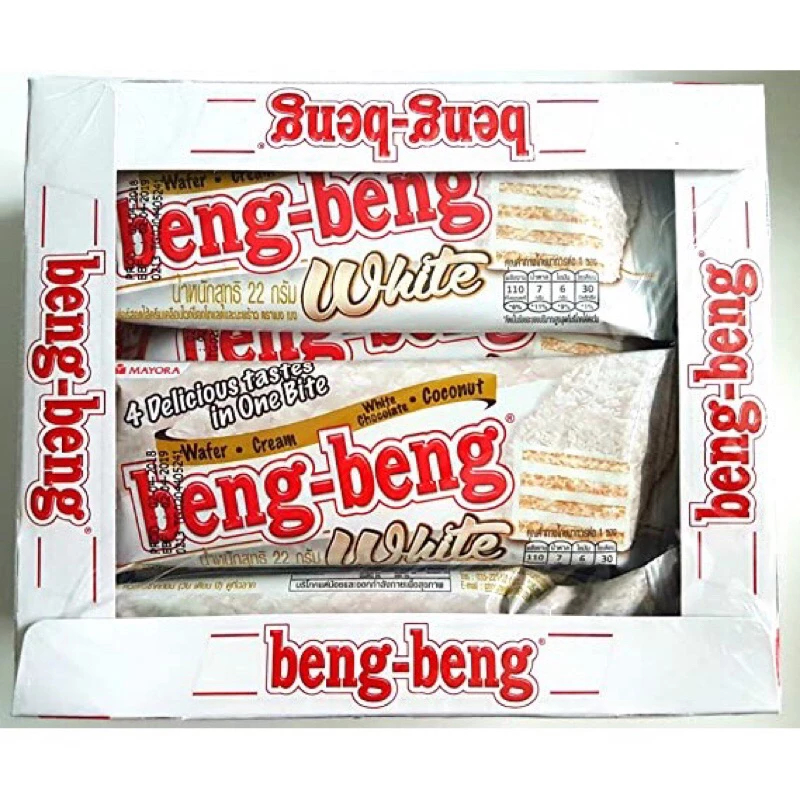 

ready bengbeng wafer 1box isi 12pc ori thailand wafer white chocolate