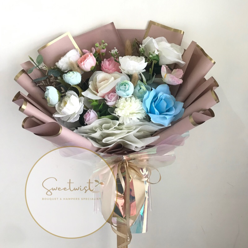 ARTIFICIAL FLOWERS BOUQUET/ BUKET BUNGA PALSU