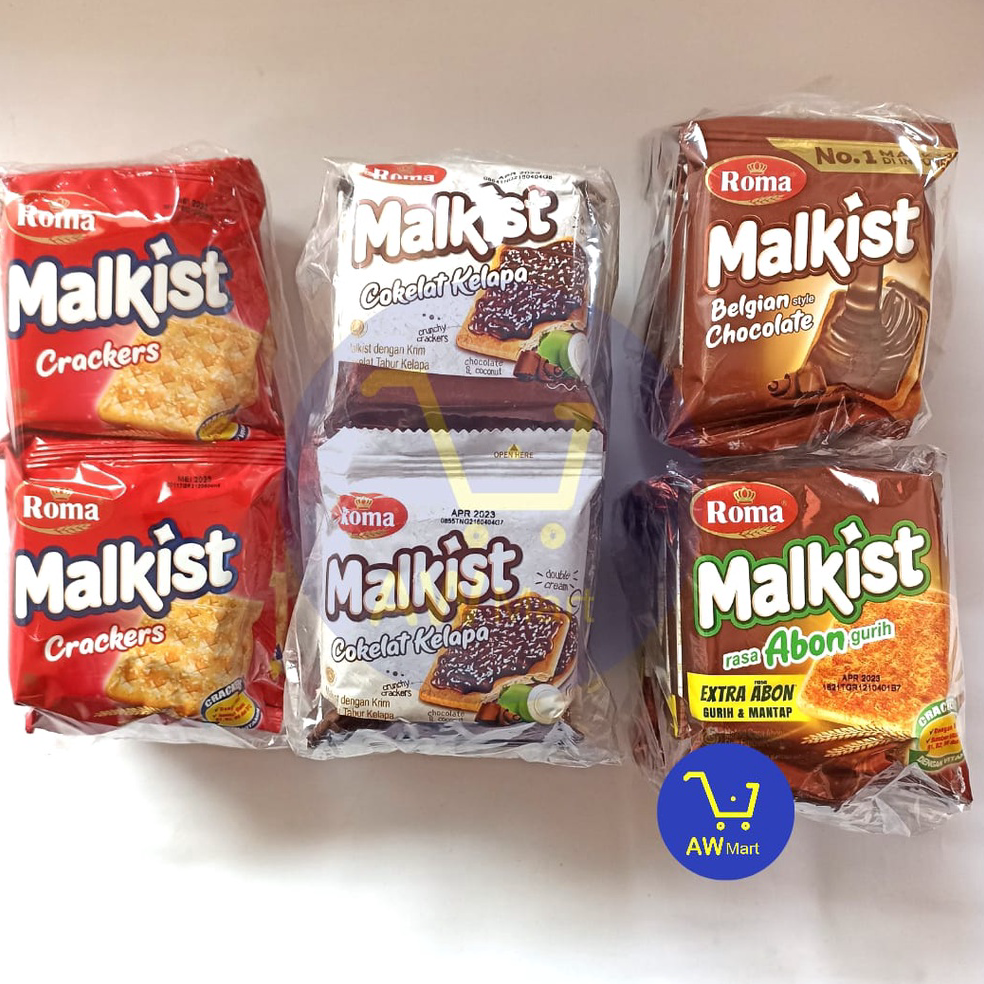 

TERBARU⚡ BISKUIT ROMA MALKIST RENCENG ISI 10 PCS - ALL VARIAN