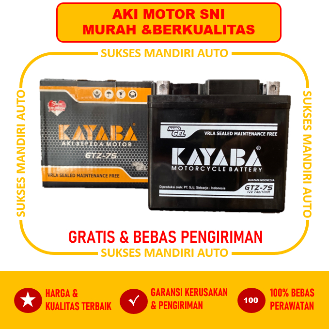 Aki Motor Honda CBR, CBR 150R KYB GTZ7S
