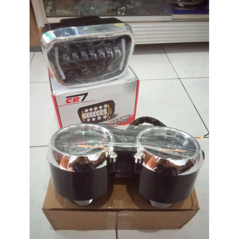 lampu depan rx king daymaker set spido