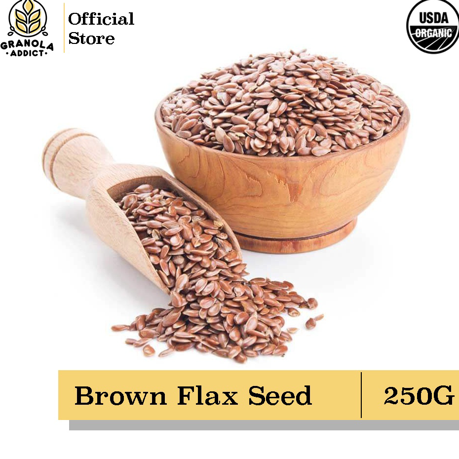 

Murah Banget Granola Addict - Brown Flax Seed / Biji Rami 250G
