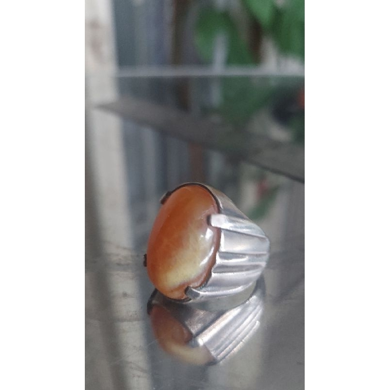safir kuning yakut ring perak