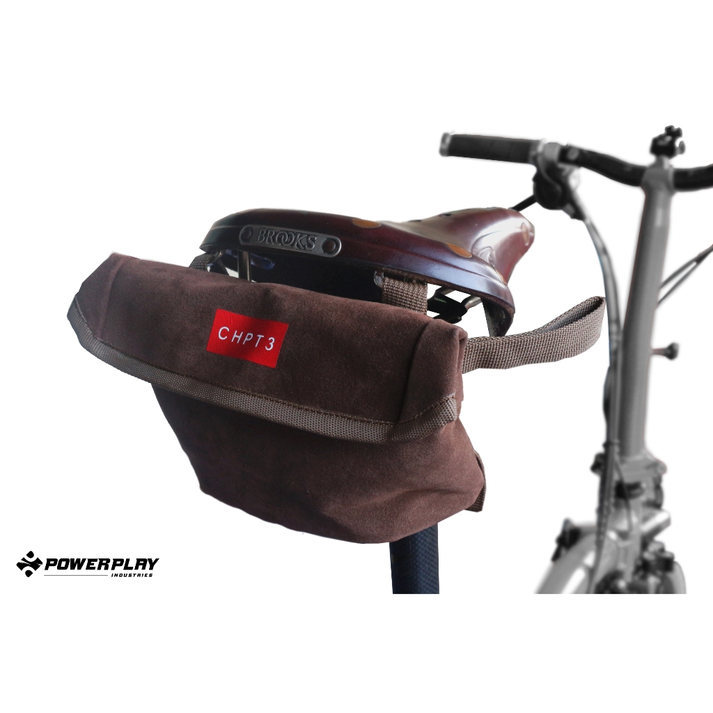 Tas Sepeda Lipat - Tas Saddle - Tas Handlebar - Tas Sepeda Kulit Syntetic