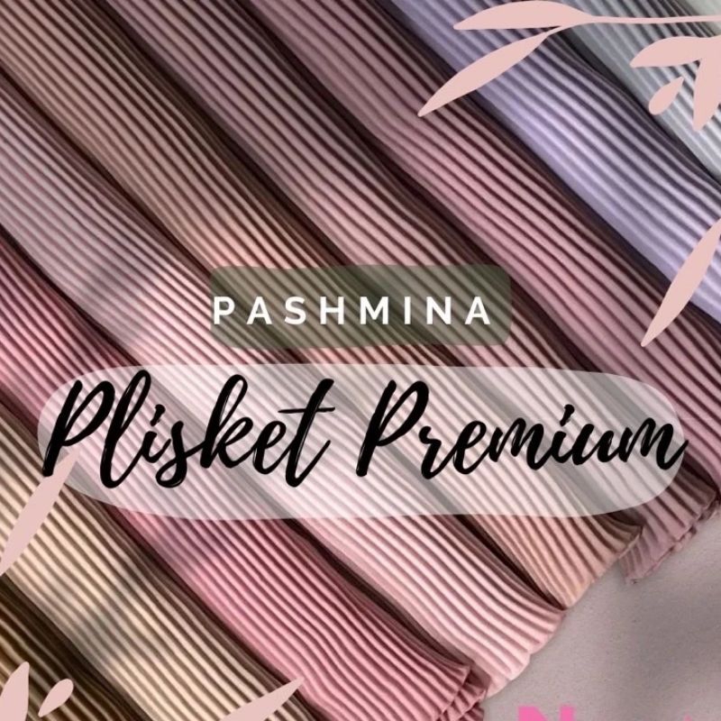 Pashmina PLISKET Mercy Super Hijab Persegi Panjang Jilbab Murah