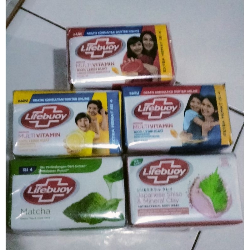 Lifebuoy Sabun mandi batang 110g isi 4