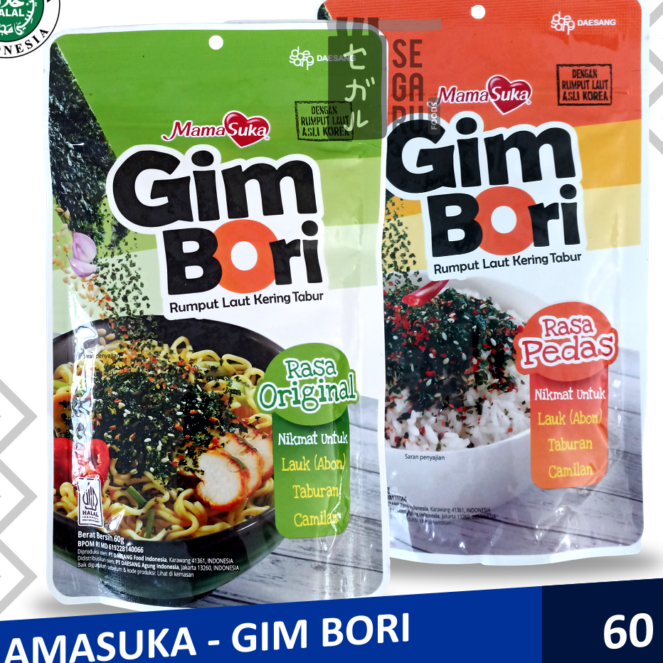 

Ready Stok Mamasuka Gim Bori Halal 60 gr Bestseller