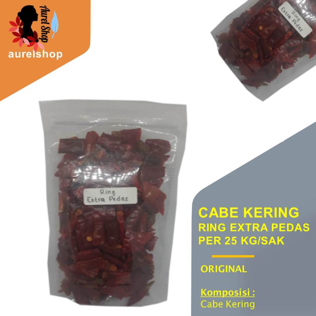 

CABE KERING POTONG RING EXTRA PEDAS kemasan PER SAK 25 kg