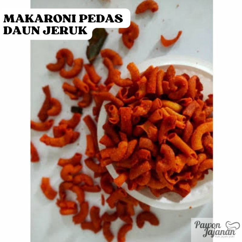 

PJ_A10 Makaroni plong pedas daun jeruk gurih renyah kemasan MINIPACK