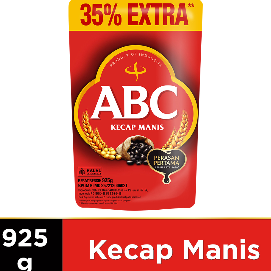 

Laris ABC Kecap Manis 925 gr (700ML + 225ML/ 35%) ➽✤★