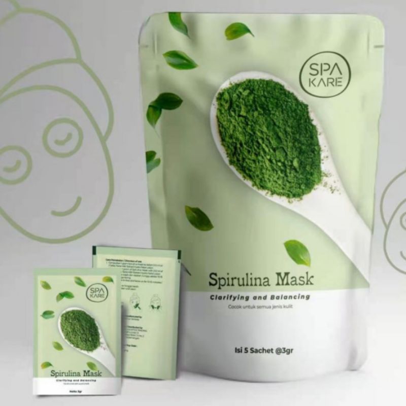 MASKER SPIRULINA TIENS SPAKARE I JERAWAT DAN WAJAH KUSAM I NEW PRODUK I ORI