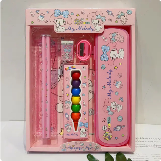 

Pensil Set Anak Sanrio Kawaii Kuromi Pompompurin Melody Cinnamoroll