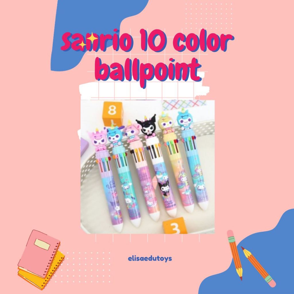 

sanrio 10 color ballpoint