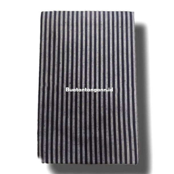 Kain Lurik Jawa Surjan Abu Hitam Garis