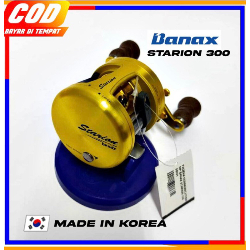 [RIGHT HANDLE] Banax Starion 300/400 Round Baitcasting Overhead Metal Reel Made in Korea