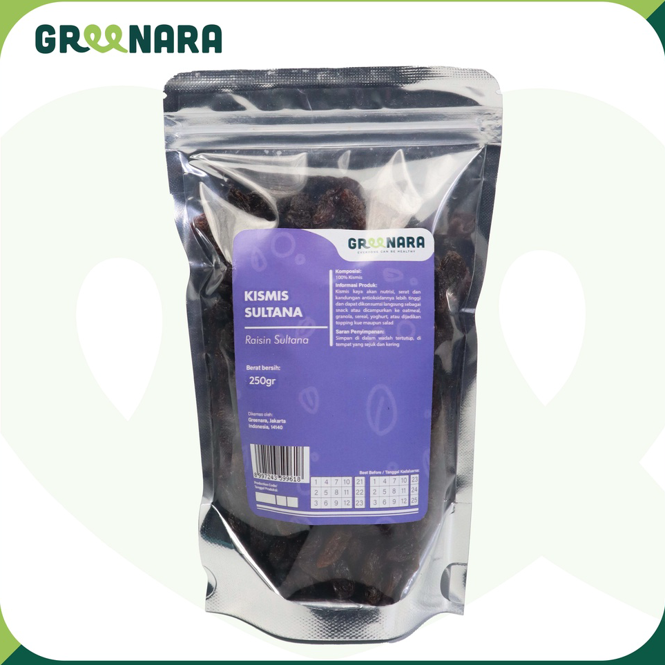 

Super Promo Kismis Hitam Sultana 250gr / Dark Raisin Kismis Sultana Best Product