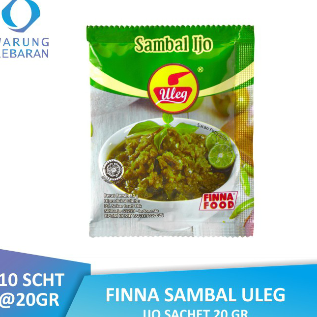 

Diskon Finna Sambal Uleg Ijo Sachet (10 x 20gr)