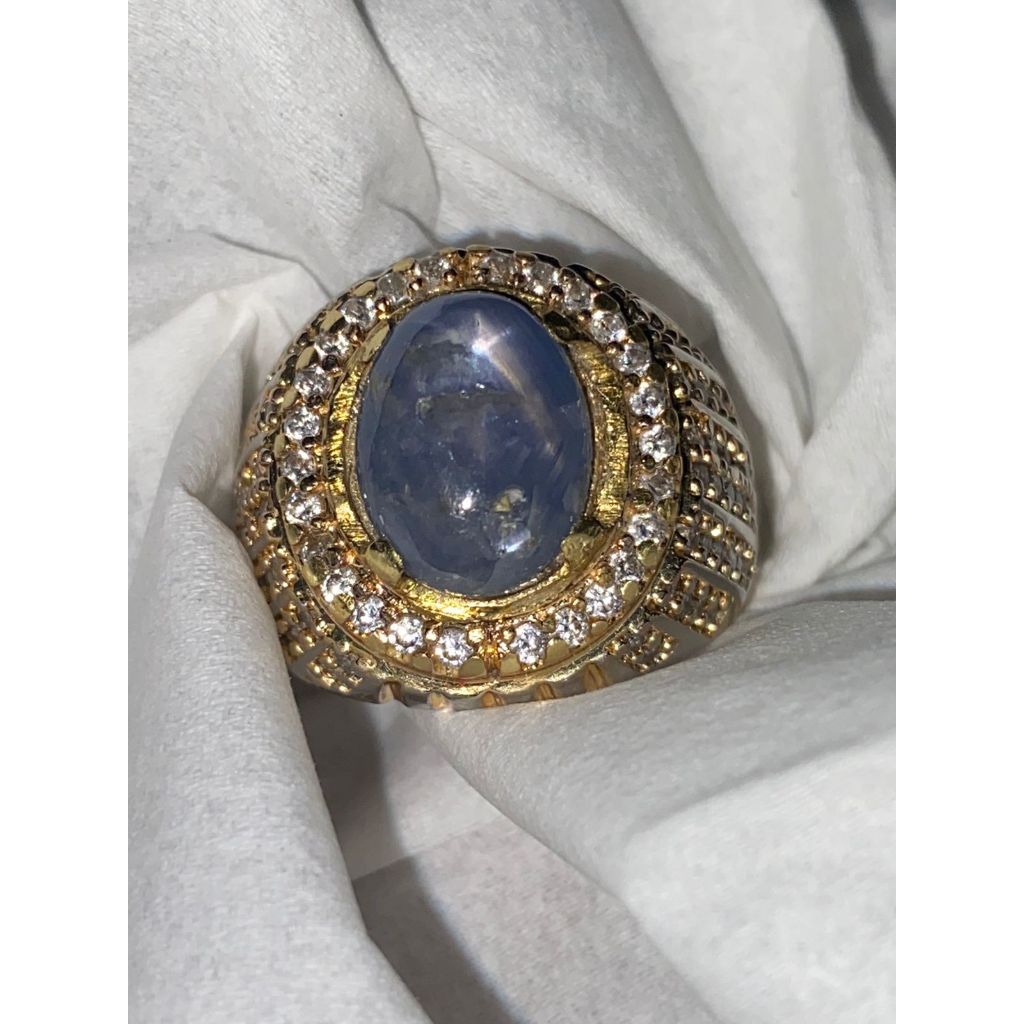 Natural blue safir star srilangka (13x9x7)