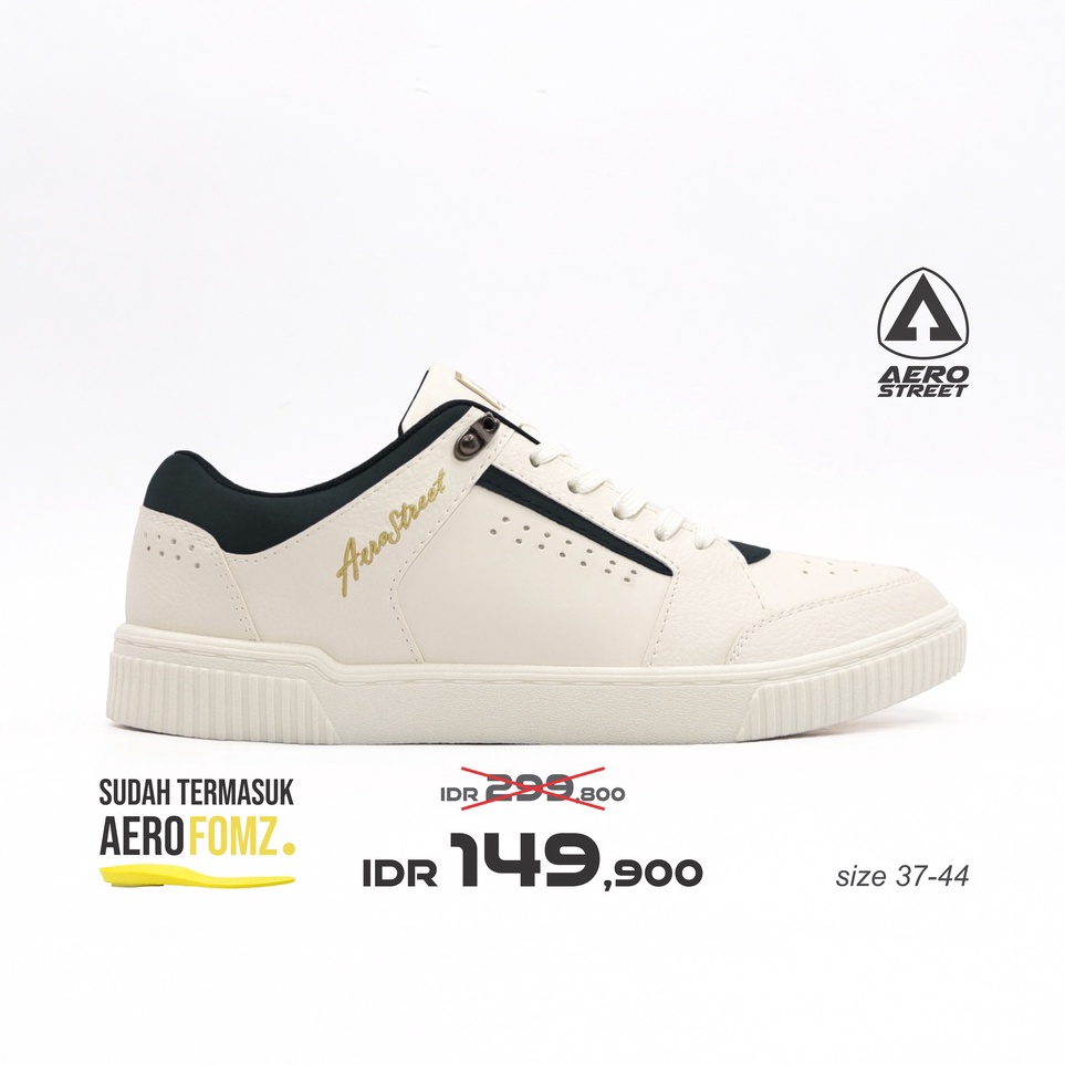 Saler8R2d Aerostreet 37-44 Classic Natural Natural Hitam - Sepatu Sneakers Casual