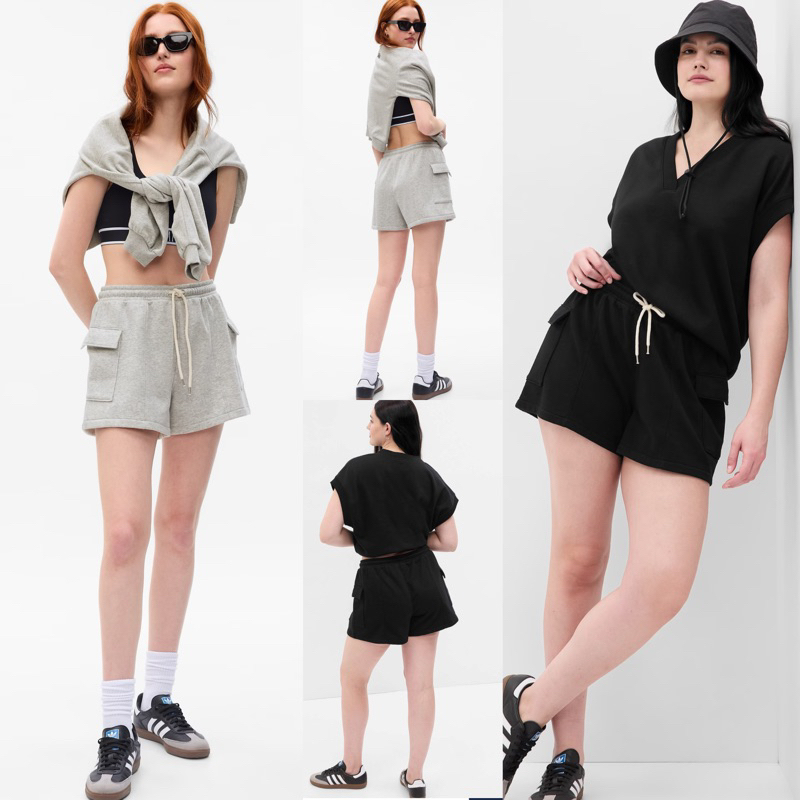 CELANA PENDEK GAP WANITA VINTAGE CARGO SOFT