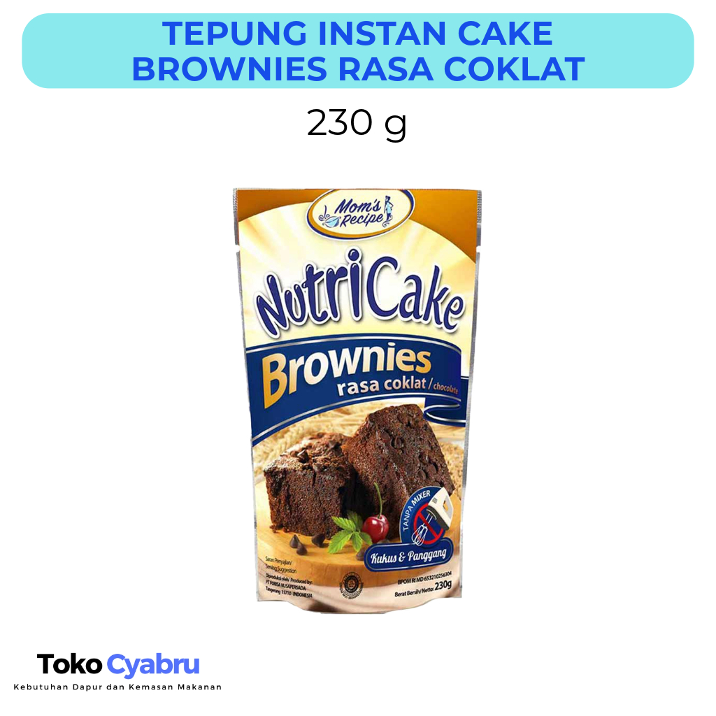

Tepung Instan Nutricake Cake Brownies Chocolate 230 g