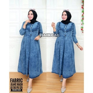 Gamis midi dress exris jevanni jeans