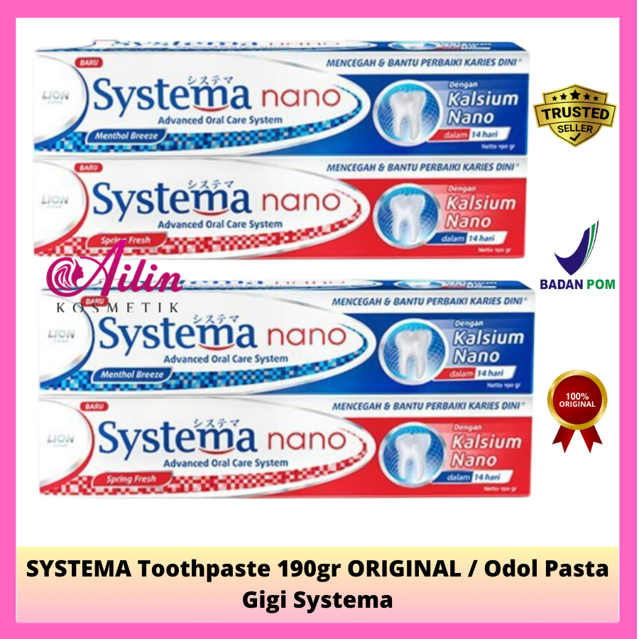 AiLiN ❤ SYSTEMA Toothpaste 190gr ORIGINAL / Odol Pasta Gigi Systema