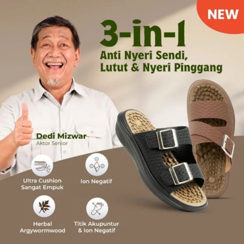 Kozuii Kwalk STRAP WEAVE Sandal Terapy Kesehatan Sandal Refleksi Sandal Akupuntur