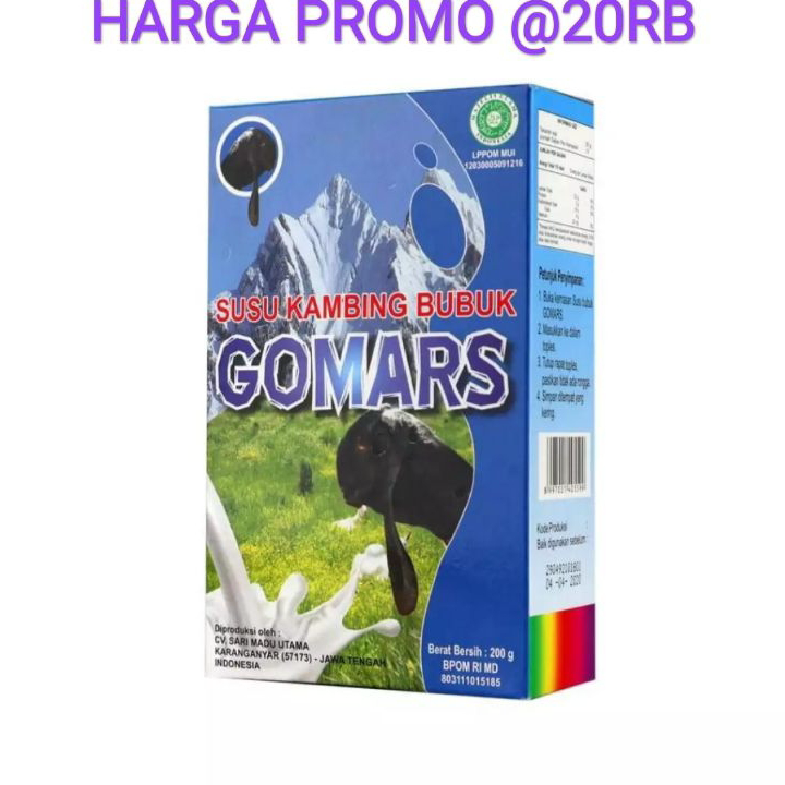 

CQJP1875 XC26619 Gomars susu kambing bubuk ,susu kambing etawa gomars