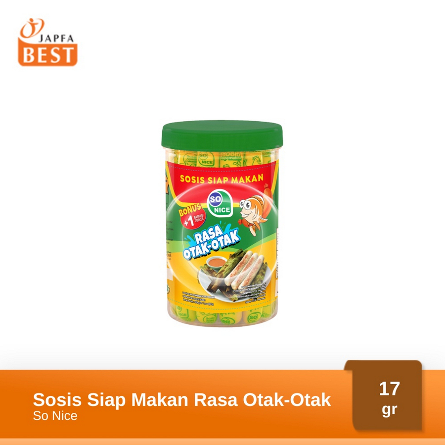 

Sosis Siap Makan SO NICE Rasa Otak-Otak (17gr x 24)