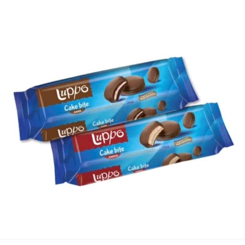 

Luppo Cake Bite 184gr Choco Cake Dark Bite with marshmallow