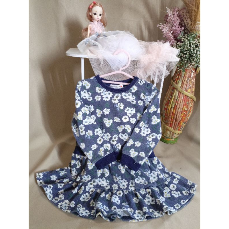 Dress Anak Vintage Navy - Dress Perempuan - Baju Anak Perempuan