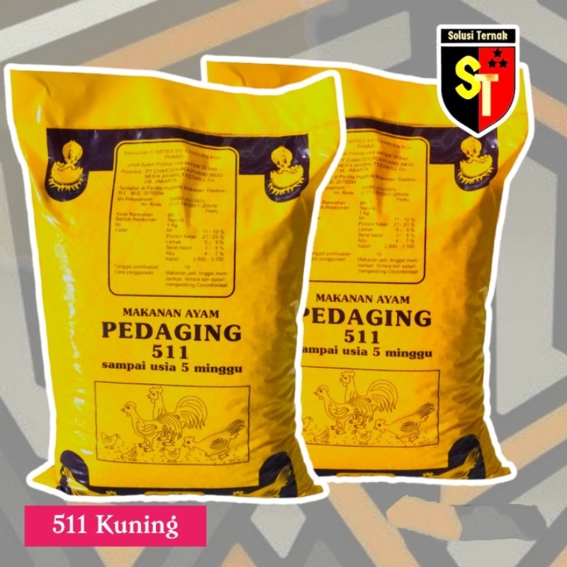 Pur Ayam 511 Kuning Pur Pakan Anak Ayam 1Kg